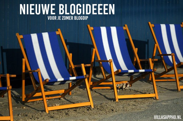 Blog ideeën tegen je zomer blogdip